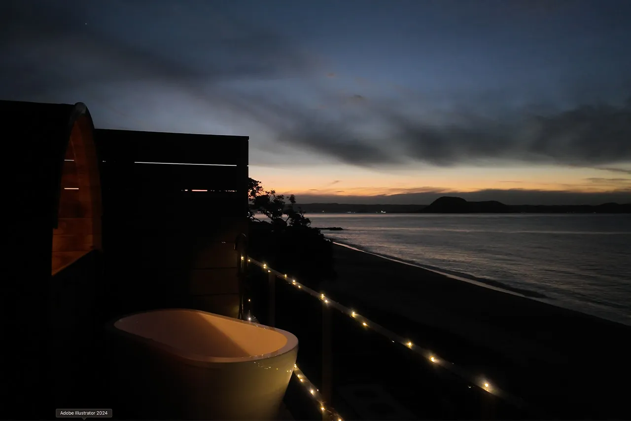 海が見えるサウナ